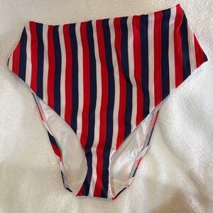 Show me your MUMU Striped High-Waisted Bikini Bottom